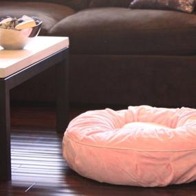 img 2 attached to 🛏️ Teafco Otto Pet Bed: Pink Round Bed with Heat Relief Padding for Ultimate Comfort