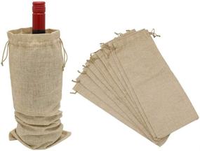 img 1 attached to Shintop Inches Hessian Bottle Drawstring Kitchen & Dining