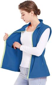 img 2 attached to SPRING SEAON Full Zip Classic Sleeveless Women's Clothing for Coats, Jackets & Vests