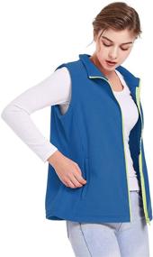 img 3 attached to SPRING SEAON Full Zip Classic Sleeveless Women's Clothing for Coats, Jackets & Vests