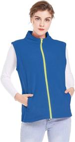 img 1 attached to SPRING SEAON Full Zip Classic Sleeveless Women's Clothing for Coats, Jackets & Vests