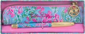 img 2 attached to Шариковая ручка Lilly Pulitzer из кожзаменителя Storage