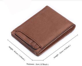 img 2 attached to 👝 Genuine Leather Men's Wallet with Removable Accessories