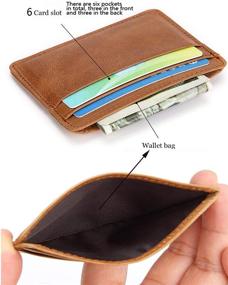 img 1 attached to 👝 Genuine Leather Men's Wallet with Removable Accessories