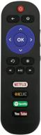 enhanced rc280 ir remote control for tcl roku tv smart hdtv with netflix 📱 klic spotify youtube shortcut app key 32s3800 32s3850p 28s3750 40fs3800 48fs3700 50up120 55fs3700 55us5800 65us5800 (rc280-nksy) logo