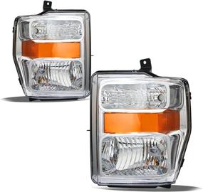 img 4 attached to 🚗 JSBOYAT Headlight Assembly Replacement for 2008-2010 Ford F-250 F-350 F-450 Super Duty - Driver & Passenger Sides