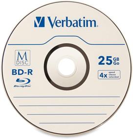 img 1 attached to 🔵 Verbatim M-Disc BD-R 25GB 4X - 5pk Jewel Case with Branded Surface - 98900 Blue