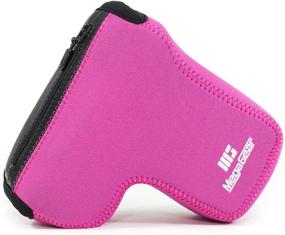 img 4 attached to 💖 MegaGear MG1502 Sony Alpha A6400, A6500 (18-135mm) Neoprene Camera Case - Hot Pink, Ultra Light