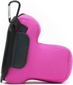 img 1 attached to 💖 MegaGear MG1502 Sony Alpha A6400, A6500 (18-135mm) Neoprene Camera Case - Hot Pink, Ultra Light