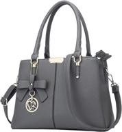 💼 kkxiu zippered compartments handbags shoulder women's handbags & wallets: stylish satchels with organized convenience logo