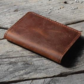 img 1 attached to 👔 JJNUSA Men's Minimalist Leather Distressed Wallets - Stylish Accessories for the Modern Gentleman