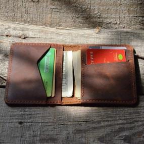 img 3 attached to 👔 JJNUSA Men's Minimalist Leather Distressed Wallets - Stylish Accessories for the Modern Gentleman