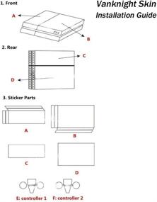 img 1 attached to 🎮 Enhance Your Gaming Experience with Vanknight Vinyl Decal Skin Stickers for PS4 Playstaion Controllers