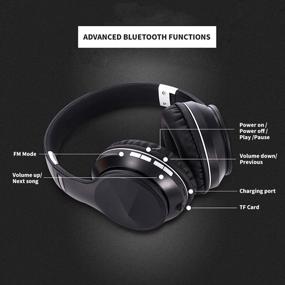 img 1 attached to 🎧 Immerse Yourself with Active Noise Cancelling Over Ear Bluetooth Headphones - Perfect for Online Classes, Home Office, and Gaming - B4-Yellow