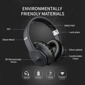 img 2 attached to 🎧 Immerse Yourself with Active Noise Cancelling Over Ear Bluetooth Headphones - Perfect for Online Classes, Home Office, and Gaming - B4-Yellow