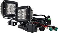 power up your off-road adventure with oz-usa 4d pod flood led lights: ideal for atv, truck, motorcycle & more! logo