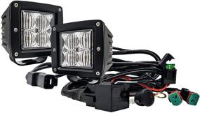 img 4 attached to Power Up Your Off-Road Adventure with OZ-USA 4D POD Flood LED Lights: Ideal for ATV, Truck, Motorcycle & More!