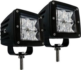 img 1 attached to Power Up Your Off-Road Adventure with OZ-USA 4D POD Flood LED Lights: Ideal for ATV, Truck, Motorcycle & More!