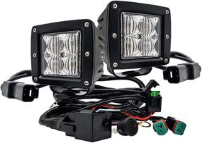 img 3 attached to Power Up Your Off-Road Adventure with OZ-USA 4D POD Flood LED Lights: Ideal for ATV, Truck, Motorcycle & More!