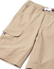 img 1 attached to Boys' Drawstring Cargo Pocket Clothing by Tommy Hilfiger