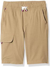 img 3 attached to Boys' Drawstring Cargo Pocket Clothing by Tommy Hilfiger