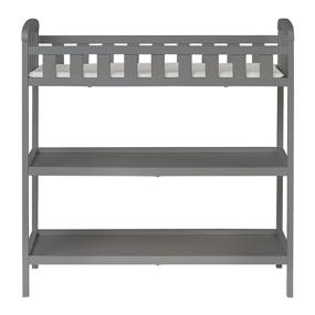 img 3 attached to 🛏️ Dream On Me Emily Changing Table - Steel Grey, 36.5x20x39 Inch (Pack of 1)