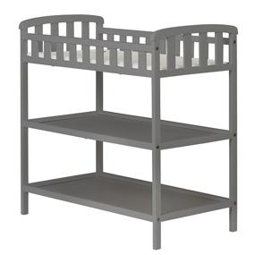 img 4 attached to 🛏️ Dream On Me Emily Changing Table - Steel Grey, 36.5x20x39 Inch (Pack of 1)