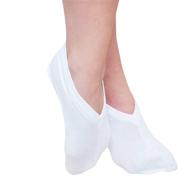 🧦 cosmetic moisturizing therapy socks: eurow cotton spandex, white, 2 pairs logo