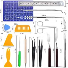 img 3 attached to Essential 27-Piece Craft Weeding Tools Set: Perfect for Vinyl, Silhouettes, Scrapbooking, and More!