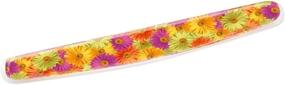 img 4 attached to 🌼 3M Gel Wrist Rest for Keyboards - Comfortable Soothing Gel with Durable, Easy to Clean Cover - 18-inch - Fun Daisy Design - WR308DS