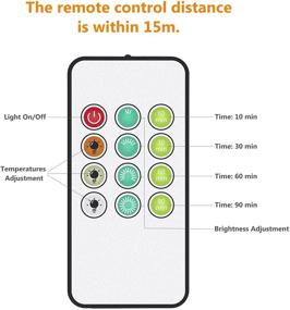 img 1 attached to 🌞 Sunlight Lamp with Remote Control for Bedroom, Office, Living Room - 10000 Lux Light Therapy Lamp with Adjustable Brightness, Timer & Memory Function, and 3 Color Temperatures