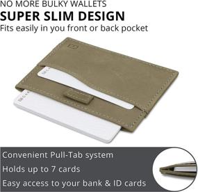 img 2 attached to Garzini Holder Minimalist Leather Men's Wallets, Card Cases, and Money Organizers for a Compact Style