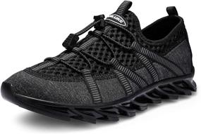 img 4 attached to 👟 ANLUKE Men's Mesh Breathable Trail Running Shoes - Lightweight Sport Gym Jogging Walking Sneakers, Premium Trail Runners