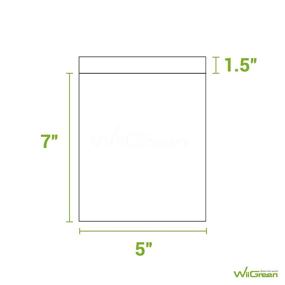 img 3 attached to 🌿 WiiGreen #0 - Pack of 100 Eco-Friendly 5X7 Inch Biodegradable Poly Mailers