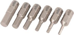 img 1 attached to 🔧 Wiha 71397 Hex Metric Insert Bit Set - 2.0 to 6.0mm - 6-Piece
