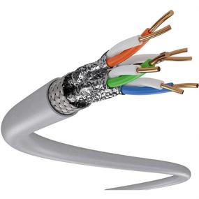 img 2 attached to SolidLink 1000Ft CAT6A S/FTP In-Wall (CMR Rated) UL Listed Bare Copper Solid 23AWG Conductor 550Mhz Fluke Tested Ethernet Wire (Gray)