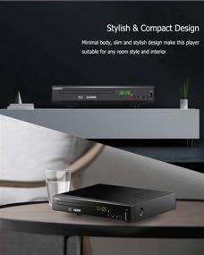 img 2 attached to 📀 LONPOO Blu Ray DVD Player: No Skip, No Picture Freeze, Full HD Disc Player with Noise Cancellation and HDMI/AV Output. Ideal for Home Theater, HDD and USB Playback Support