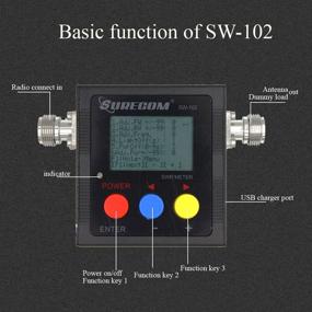 img 1 attached to 🔍 Surecom SW-102: Digital VHF/UHF Antenna Power & SWR Meter + MF Connector - 125-525MHz High Precision Analysis