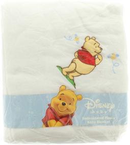 img 1 attached to Плед из мягкого флиса Disney Winnie белого цвета