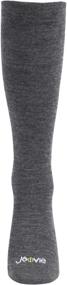 img 3 attached to JAVIE 80% Merino Wool Compression Socks: Ultra Soft, 15-20mmHg Graduated Support for Women & Men