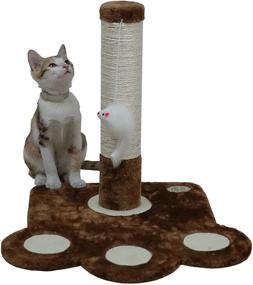 img 1 attached to 🐱 Go Pet Club F704 Scratching Post, Brown - The Ultimate Cat Playtime Essential, Lightweight Design