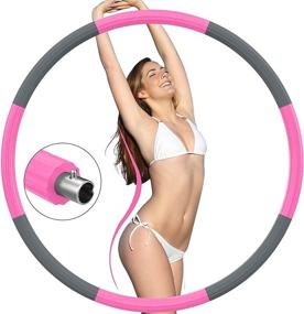 img 4 attached to 🔥 ZltKalze Weighted Exercise Hoop for Adults: Burn More Fat & Boost Fitness with a Sturdy Steel Tube & Soft Foam Workout Hoop - Perfect for Beginners (2.6lb)