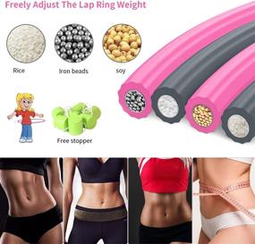 img 2 attached to 🔥 ZltKalze Weighted Exercise Hoop for Adults: Burn More Fat & Boost Fitness with a Sturdy Steel Tube & Soft Foam Workout Hoop - Perfect for Beginners (2.6lb)