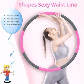 img 3 attached to 🔥 ZltKalze Weighted Exercise Hoop for Adults: Burn More Fat & Boost Fitness with a Sturdy Steel Tube & Soft Foam Workout Hoop - Perfect for Beginners (2.6lb)