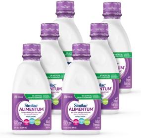 img 4 attached to Similac Alimentum, 6-Pack, Infant Formula for Food Allergies and Colic, Reduces Excessive Crying in 24 Hours, Corn-Free & Lactose-Free, Ready-to-Feed, 32-fl-oz Bottle