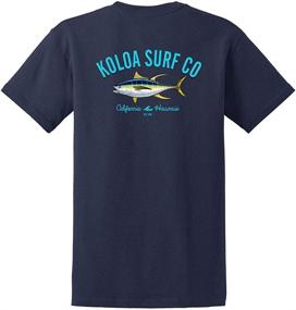 img 1 attached to 👕 Koloa Surf Custom Graphic Heavyweight Cotton T-Shirts in Regular, Big and Tall Sizes