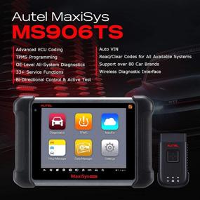 img 3 attached to Autel Maxisys MS906TS - TPMS Functions, ECU Coding, Active Test Diagnostic Scan Tool 2021 - Upgraded Version of MS906BT / MK906BT / MP808TS