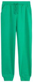 img 4 attached to 👖 UNACOO Boys' Casual Active Fleece Sweatpants for Pants