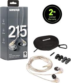 img 3 attached to 🎧 Shure SE215-CL Clear Sound Isolating Earphones: Professional, Single Dynamic MicroDriver, Secure In-Ear Fit