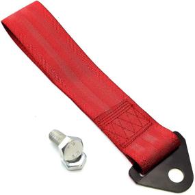img 3 attached to 🏎️ IJDMTOY Sports Red Racing Style Nylon Tow Strap – Universal Fit for Front or Rear Bumper